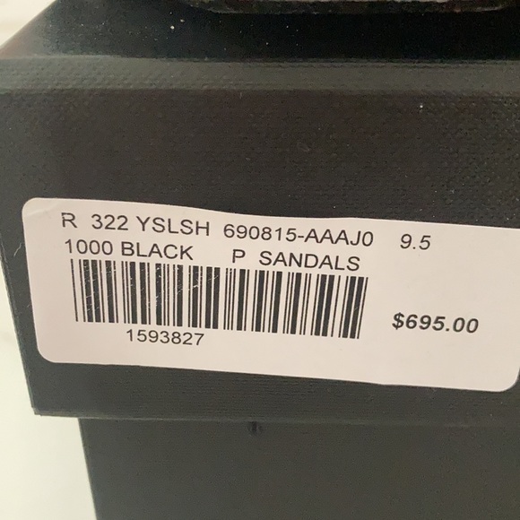 Saint laurent black shearling slides. Worn twice. In perfect mint condition. - Picture 4 of 5